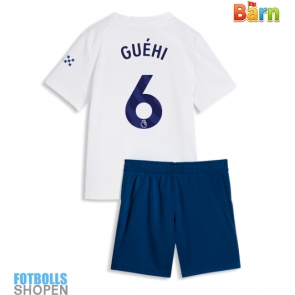 Billiga Manchester City Marc Guehi #6 Tredjeställ Barn 2026-27 Kortärmad (+ Korta byxor)